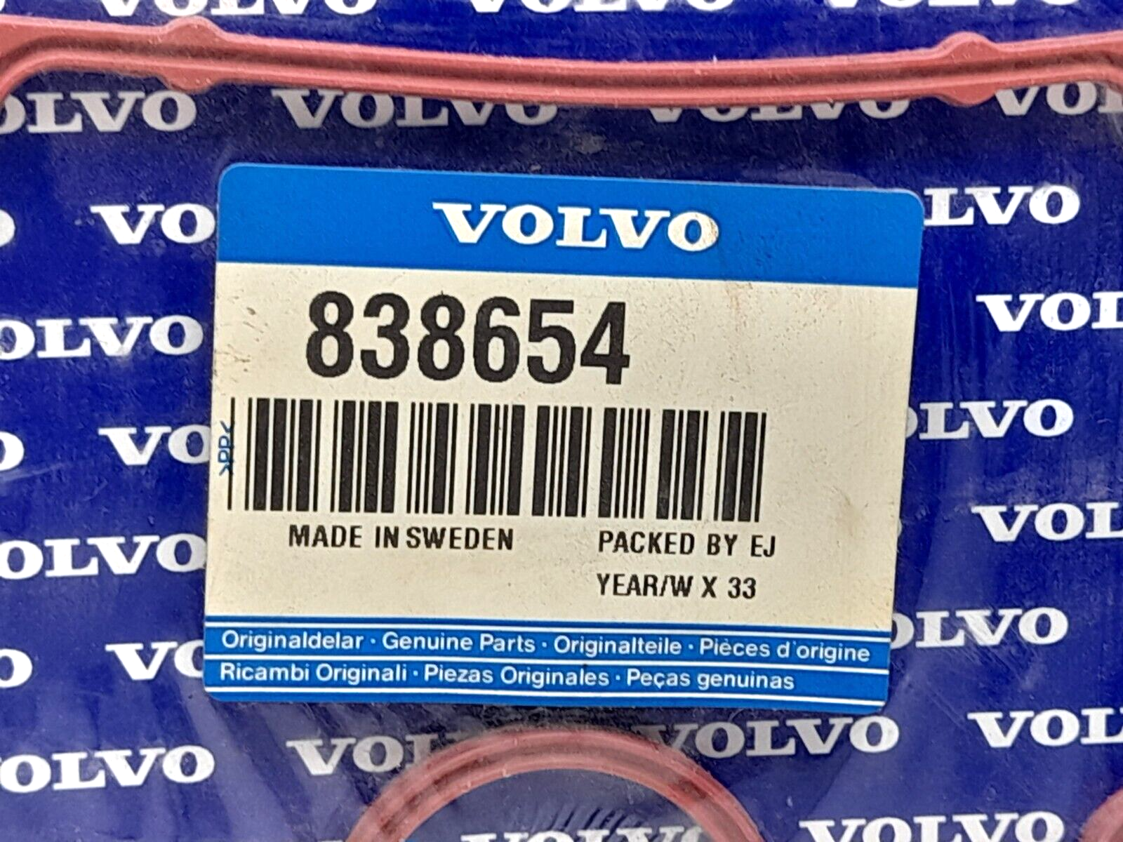 Volvo 838654 Cover Gasket