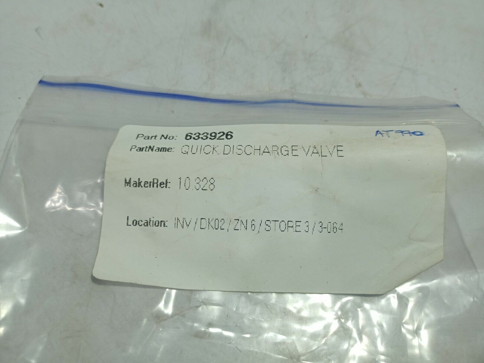 633926 Quick Discharge Valve