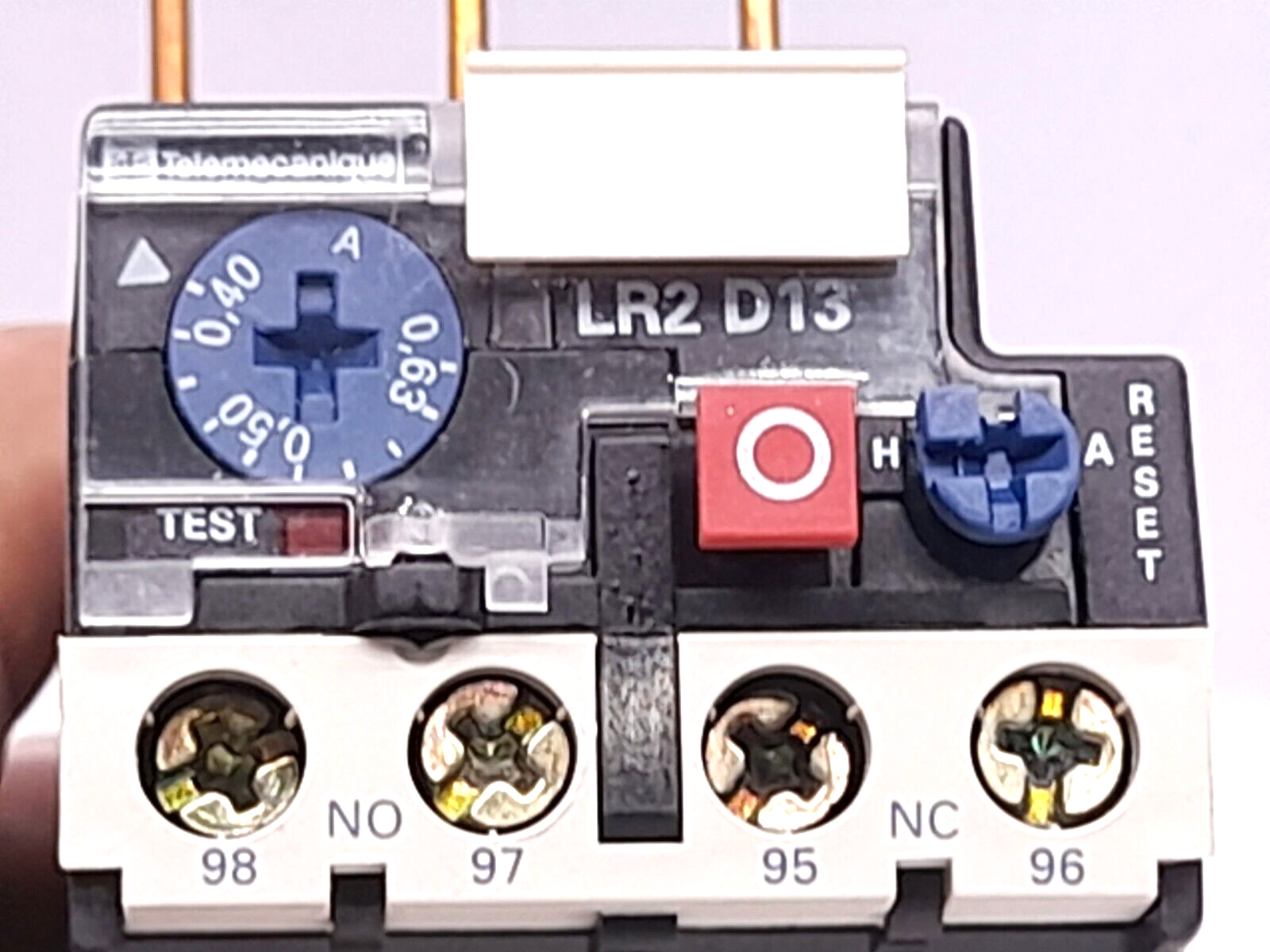 Telemecanique LR2 D1304 Thermal Overload Relay 0.40-0.63A LR2 D13 Ui 750V