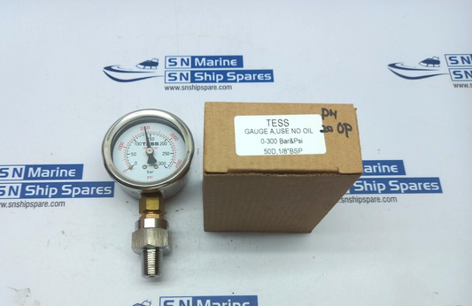 TESS Pressure Gauge 0-300Bar 0-4000Psi 1/8”BSP 50D