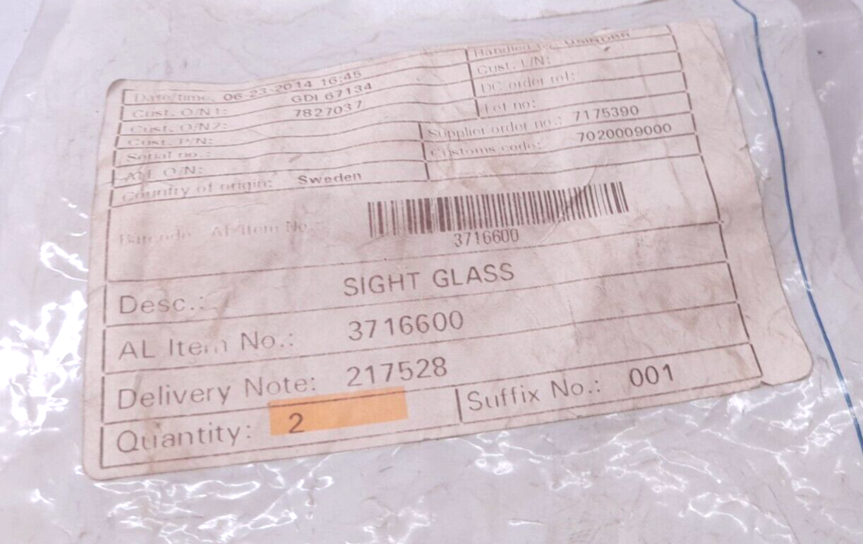 Alfa Laval 3716600 Sight Glass