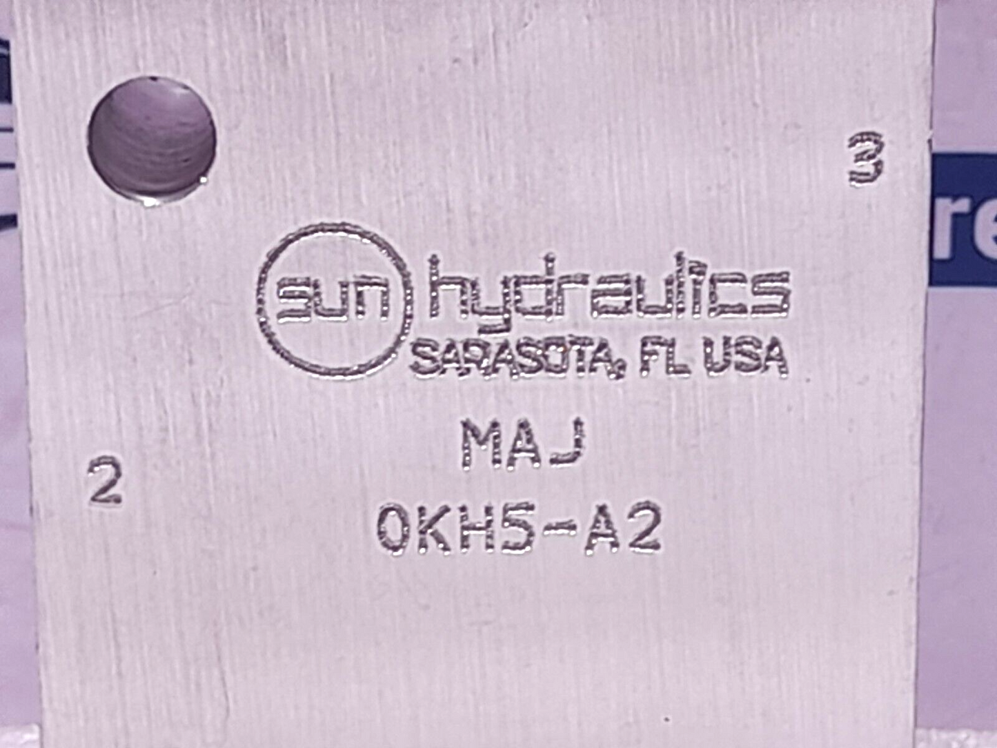 Sun Hydraulics MAJ Valve Block NOV 109270-MAJ Cartridge Valve Assembly