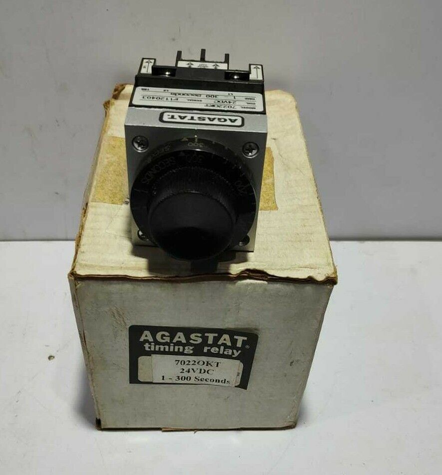 Agastat 7022OKT Electromechanical Time Delay Relay 24VDC 1-300 Seconds