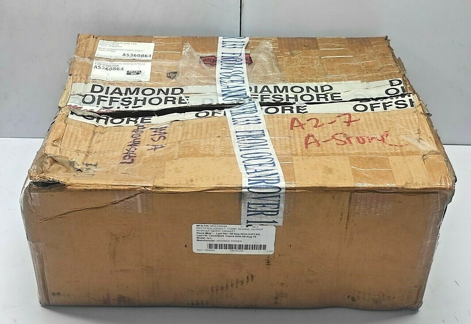 Advance Power MRE24H54B Rectifier MRE2400 1MRE24H54B