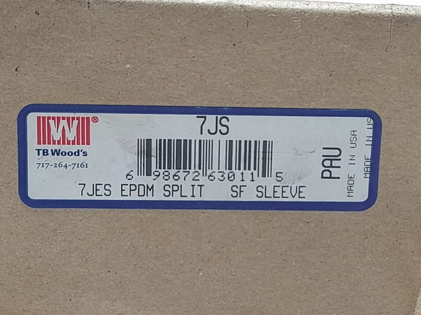 TB Woods 7JS 7JSE EPDM SPLIT SF Sure Flex Coupling Sleeve Size 7J