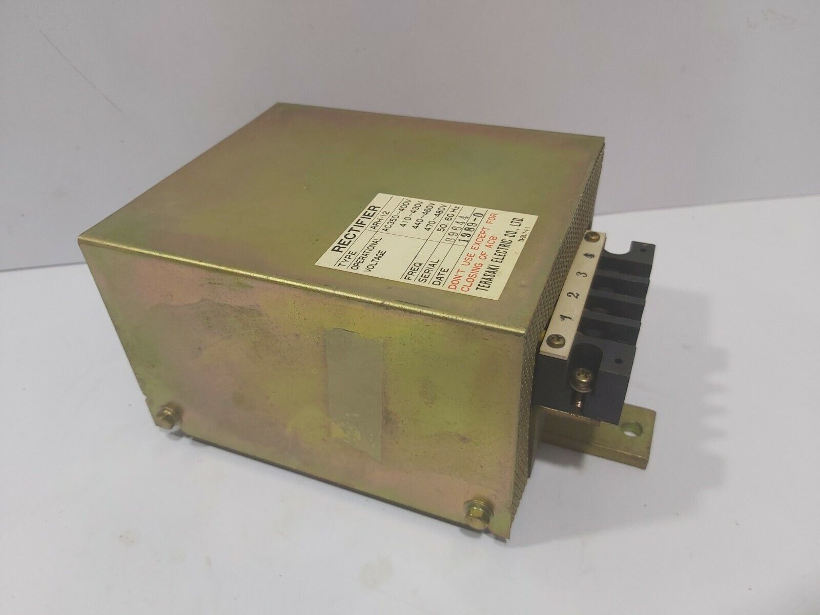 TERASAKI ARH-12 RECTIFIER ARH12 AC350/400V