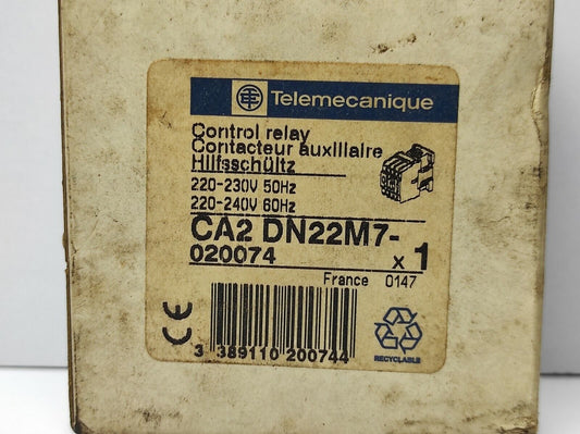 Telemecanique CA2 DN22M7 Control Relay CA2 DN22 220-230V 50Hz 220-240V 60Hz