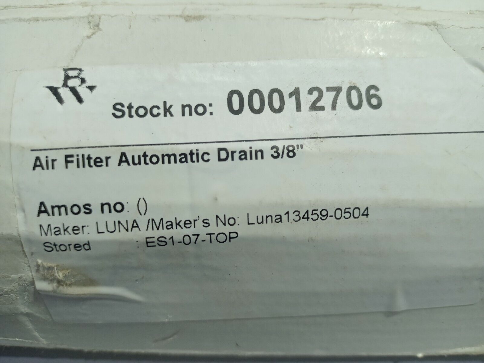 Tetra AL4000-03 Air Filter Automatic Drain 3/8” Pressure 0.1-1.0MPa
