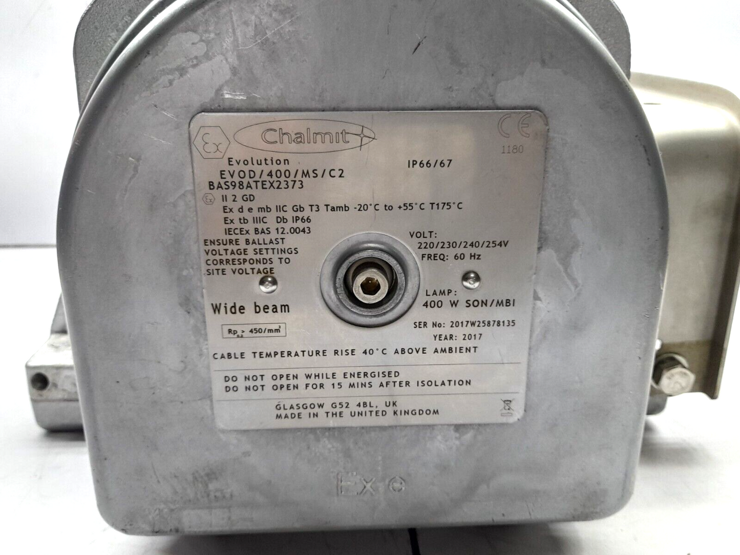 Chalmit EVOD/400/MS/C2 Evolution Flood Light BAS98ATEX2373