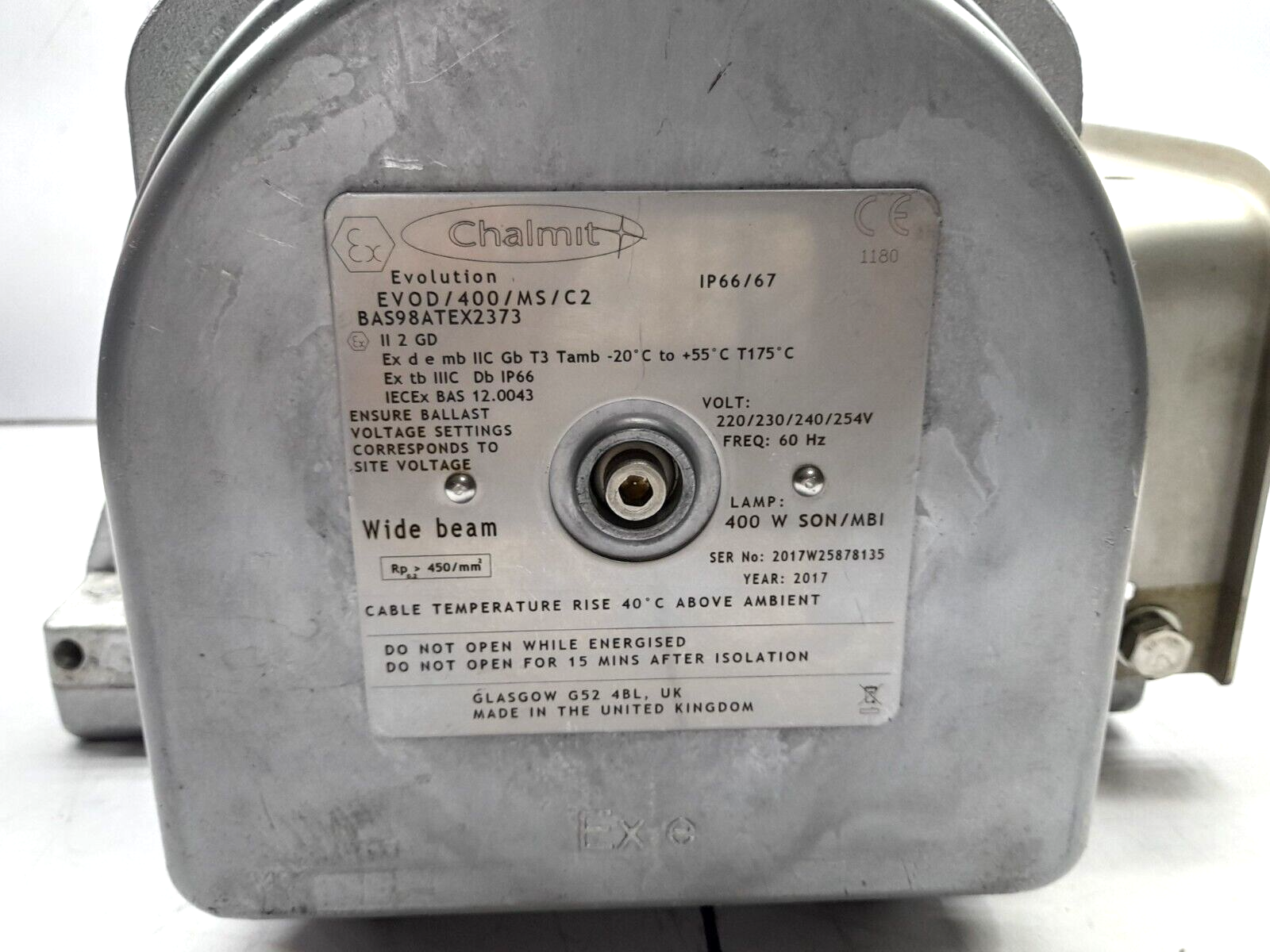 Chalmit EVOD/400/MS/C2 Evolution Flood Light BAS98ATEX2373