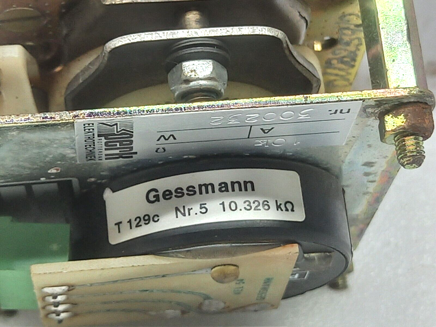 W. Gessmann Tension Switch Assembly AN 1511Z07-038.005 T129C Nr.5 10.326 k