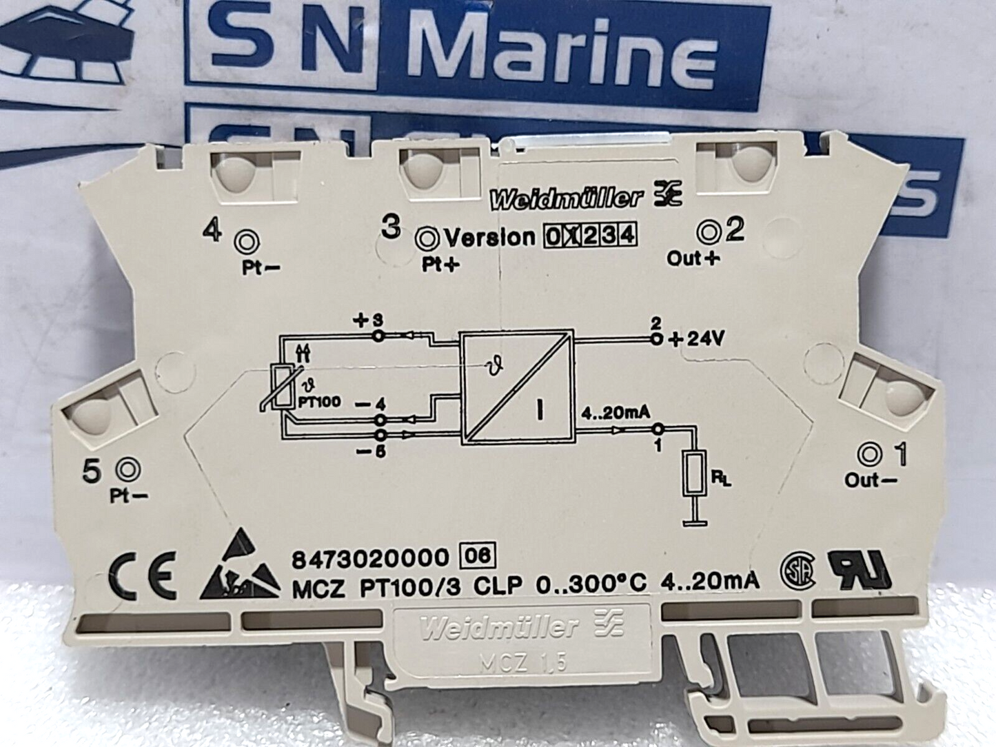 Weidmuller 8473020000 Isolation Signal Converter MCZ PT 100/3 CLP 0...300C
