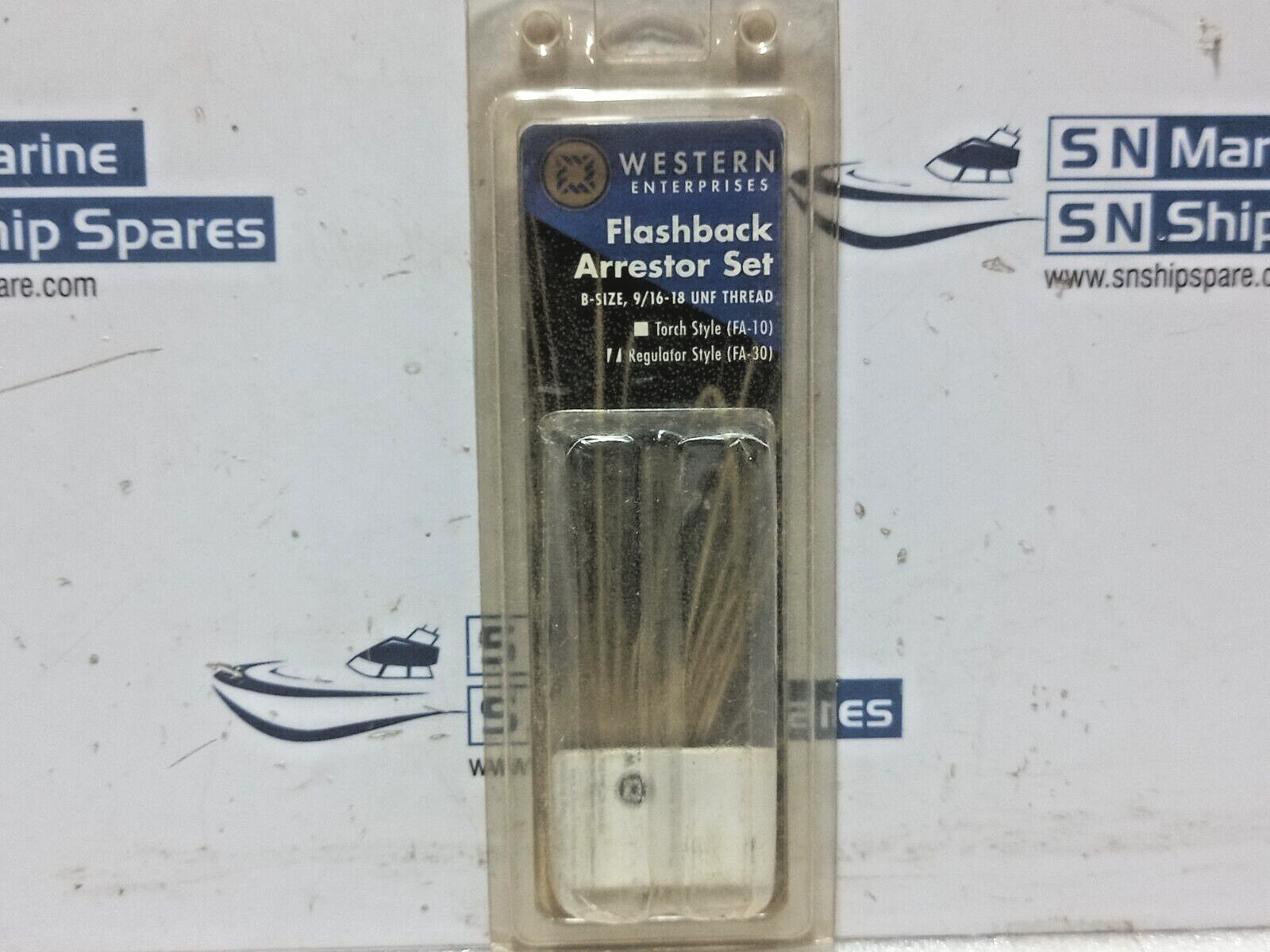 Western Enterprise FA-30 Flashback Arrestor Set  B-Size, 9/16-18 UNF Thread