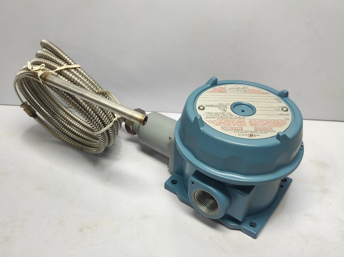 United Electric F120-6BS Temperature Switch Option 10S-10S Operating Range 0to25