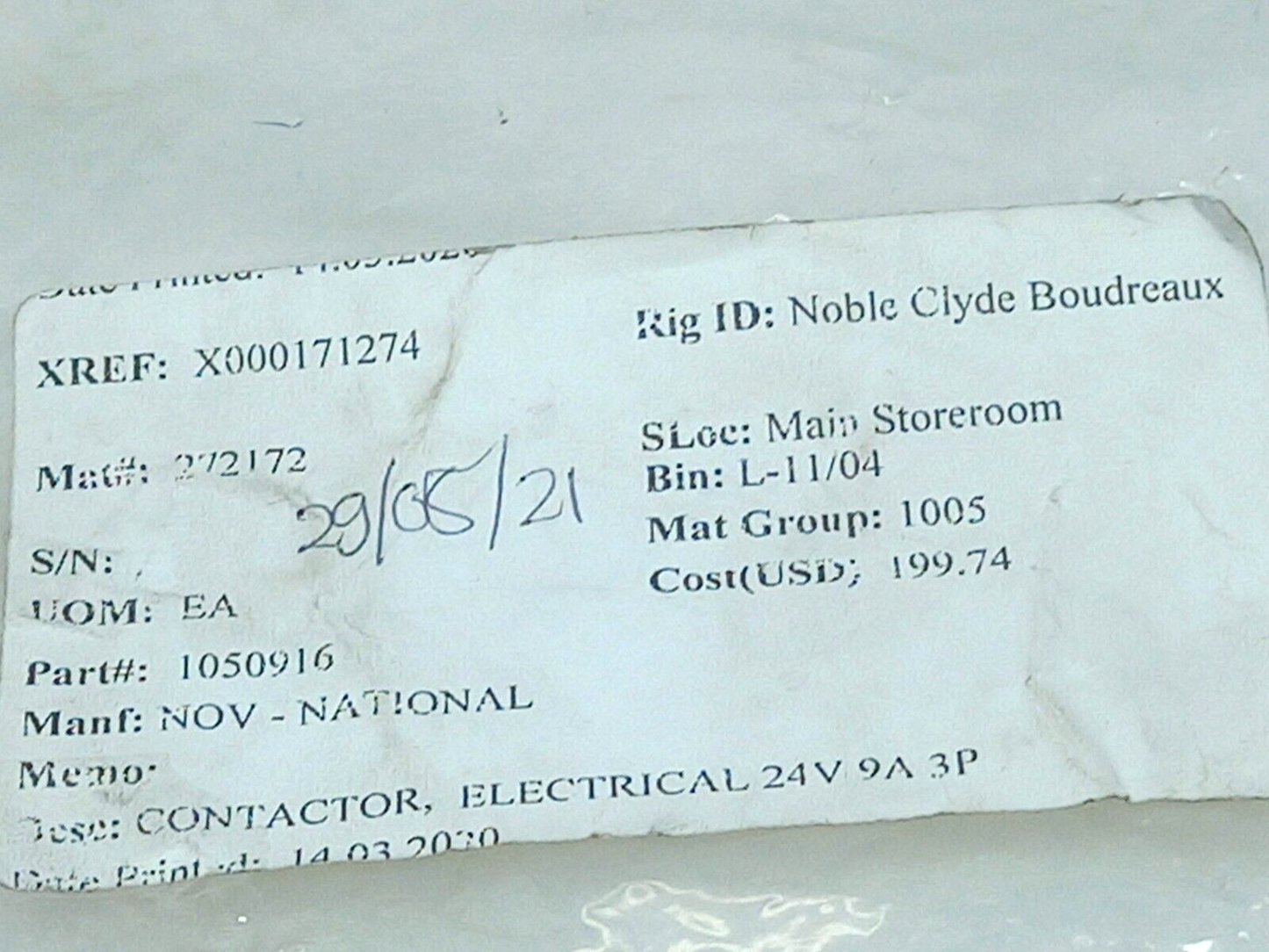 ABB B7-30-10 Mini Contactor 16A 600 Vac 24 V 40 450 Hz