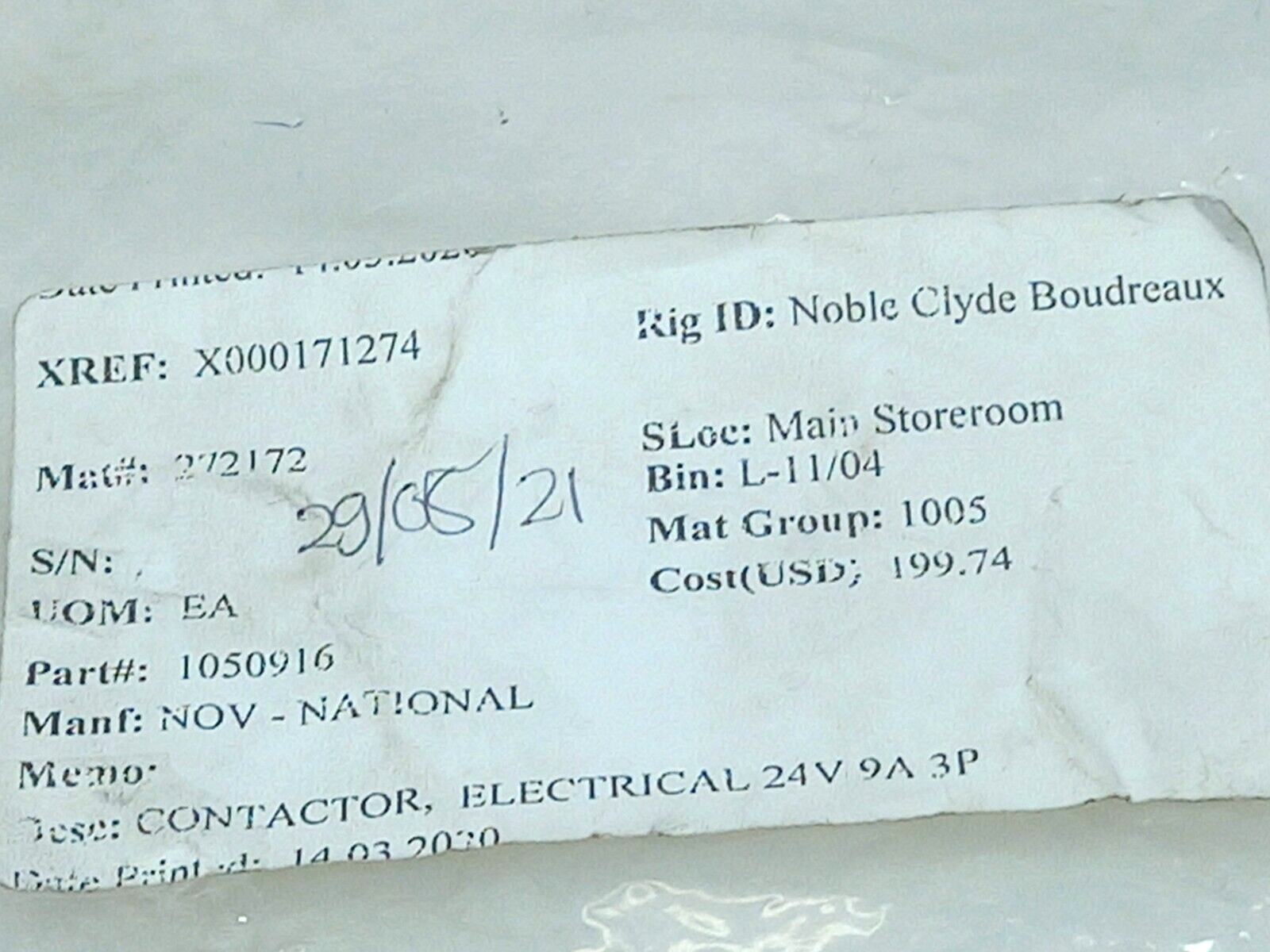 ABB B7-30-10 Mini Contactor 16A 600 Vac 24 V 40 450 Hz