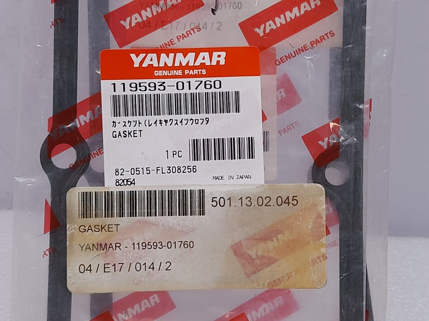 Yanmar 119593-01760 Gasket 11959301760
