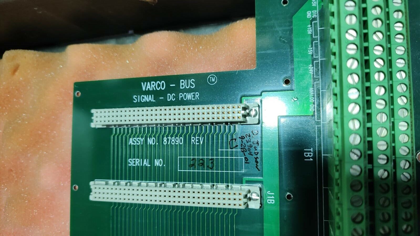 Varco Bus 87890 Rev C Signal DC Power CR1 PCB Assembly