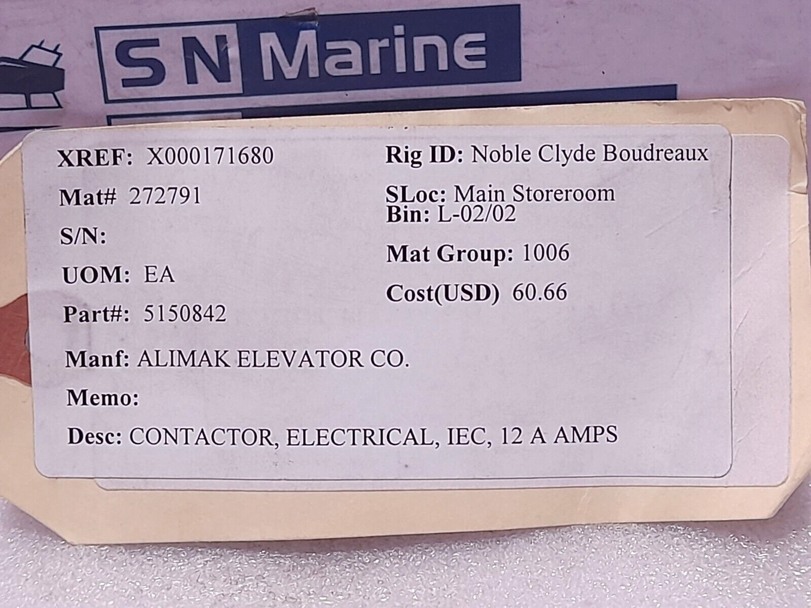 Allen Bradley 100-C12D10 Electrical Contactor IEC 12 A AMPS