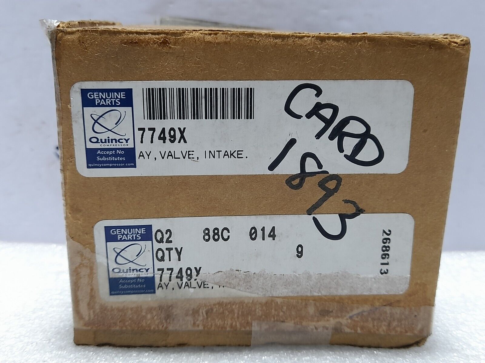 Quincy 7749X AY Intake Valve Suction Replacement Assembly Control Valve