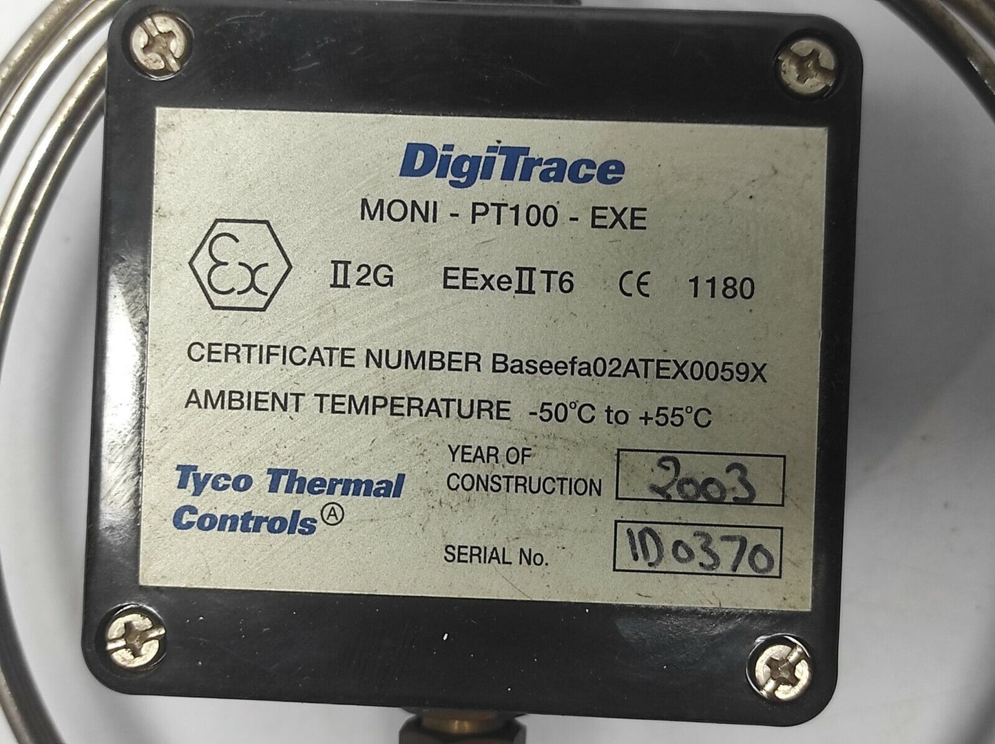 Tyco Thermal Control DigiTrace MONI-PT100-EXE Temperature Sensor / MONIPT100EXE