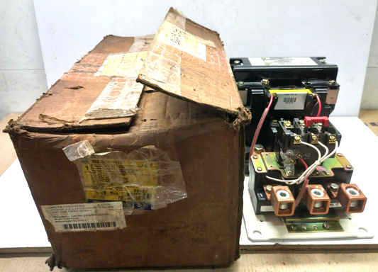 Square D 8536SGO1V02S Ser B AC Magnetic NEMA Size 5 Starter 110-120V 50/60Hz