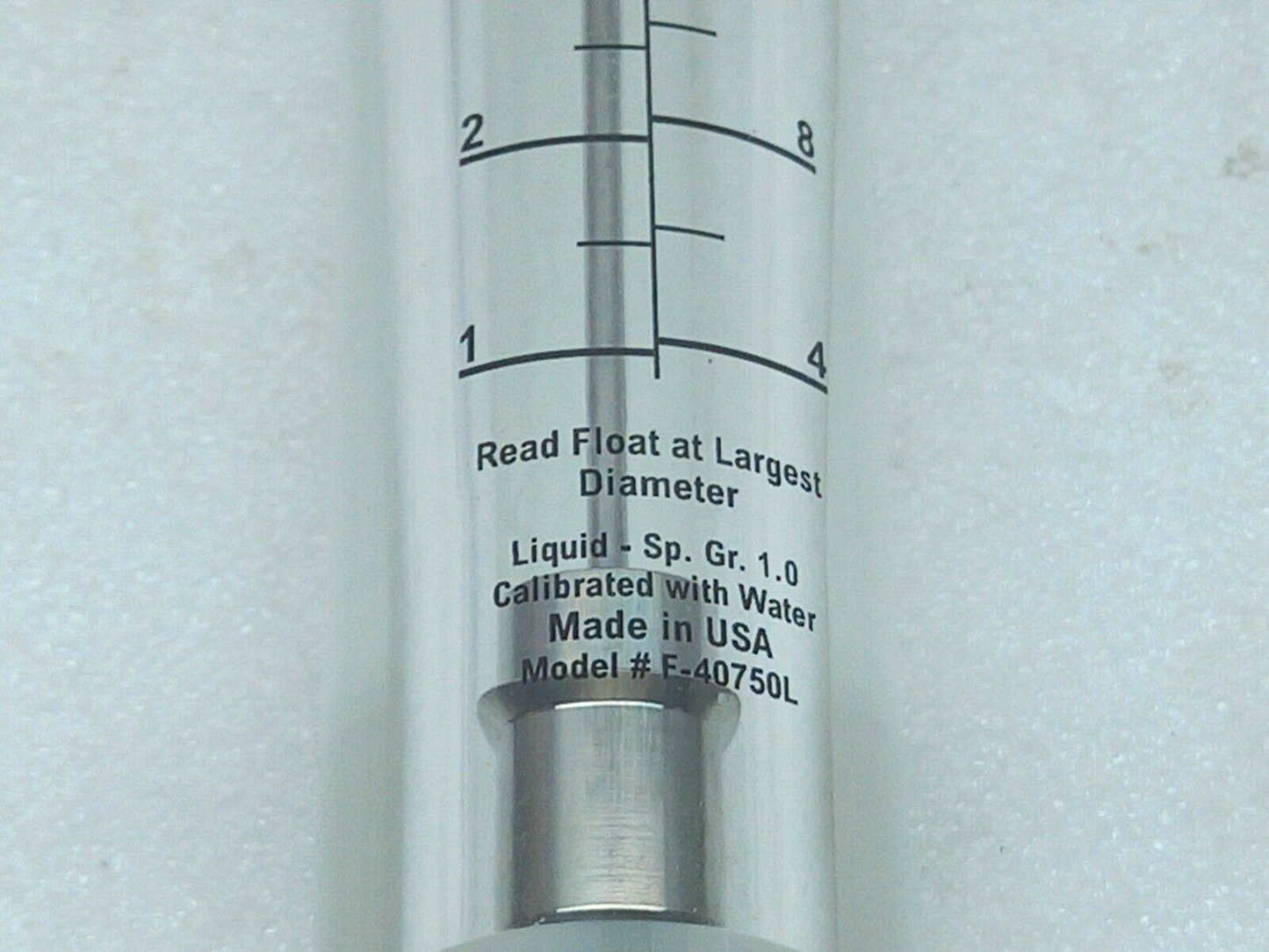 Blue White F-40750LN-16 Flow meter inline 01-10 GPM 1” FNT