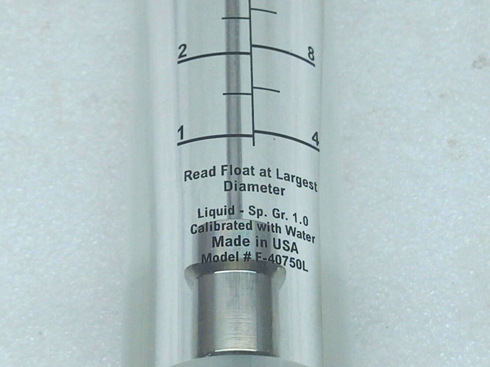 Blue White F-40750LN-16 Flow meter inline 01-10 GPM 1” FNT
