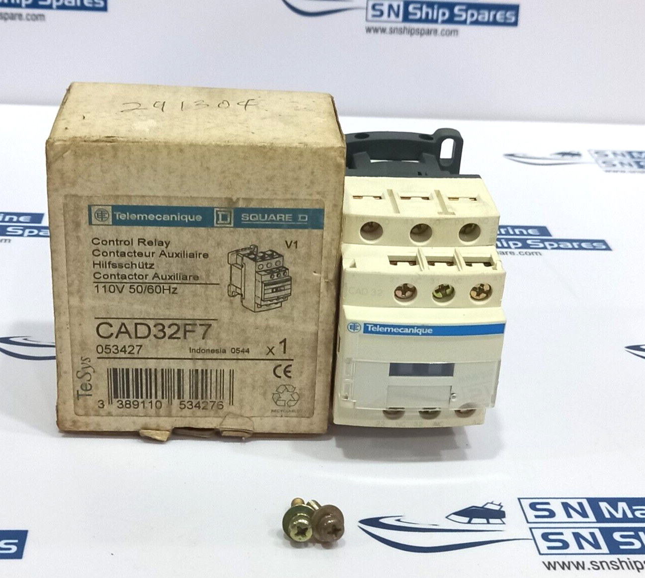 Telemecanique CAD32F7 Control Relay 110V 50/60Hz Square D