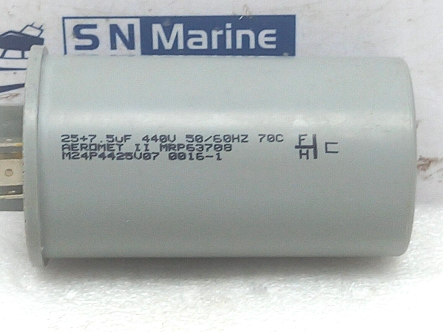 Aeromet M24P4425V07 Capacitor 25+7 5uF 440V 50/60HZ 70C