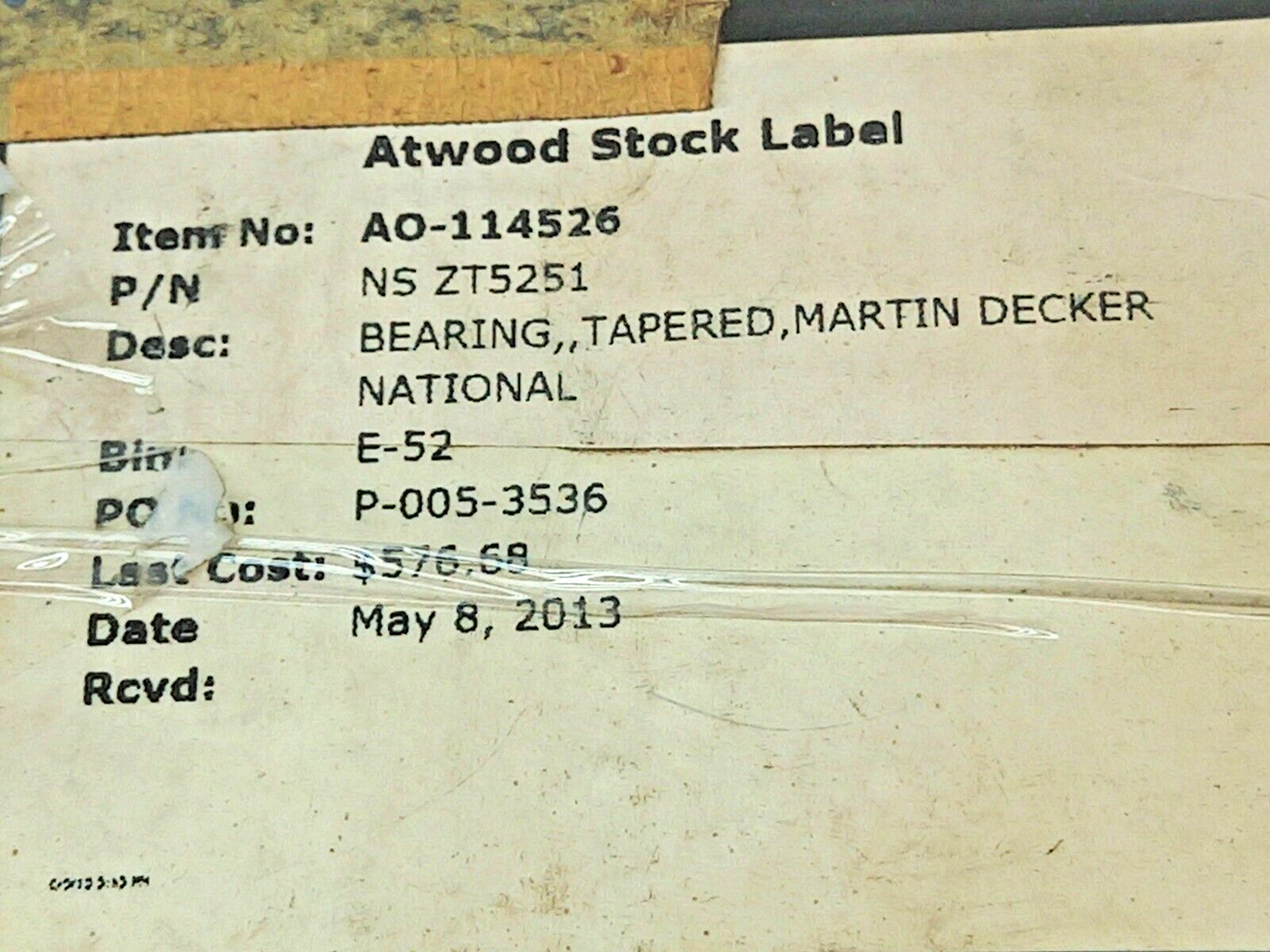 Timken 74525 Tapered Roller Bearing NS ZT5251