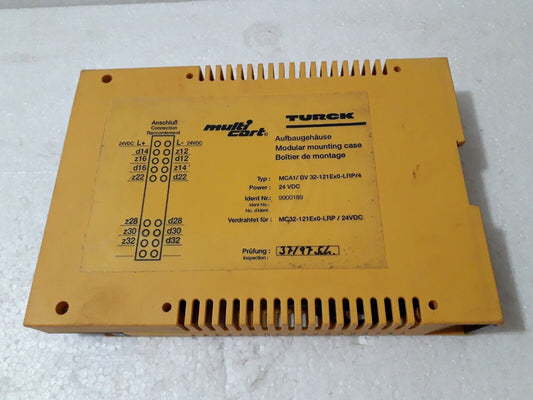 TURCK MCA1/BV32-121Ex0-LRP/4 24VDC MODULAR MOUNTING CASE MULTICART
