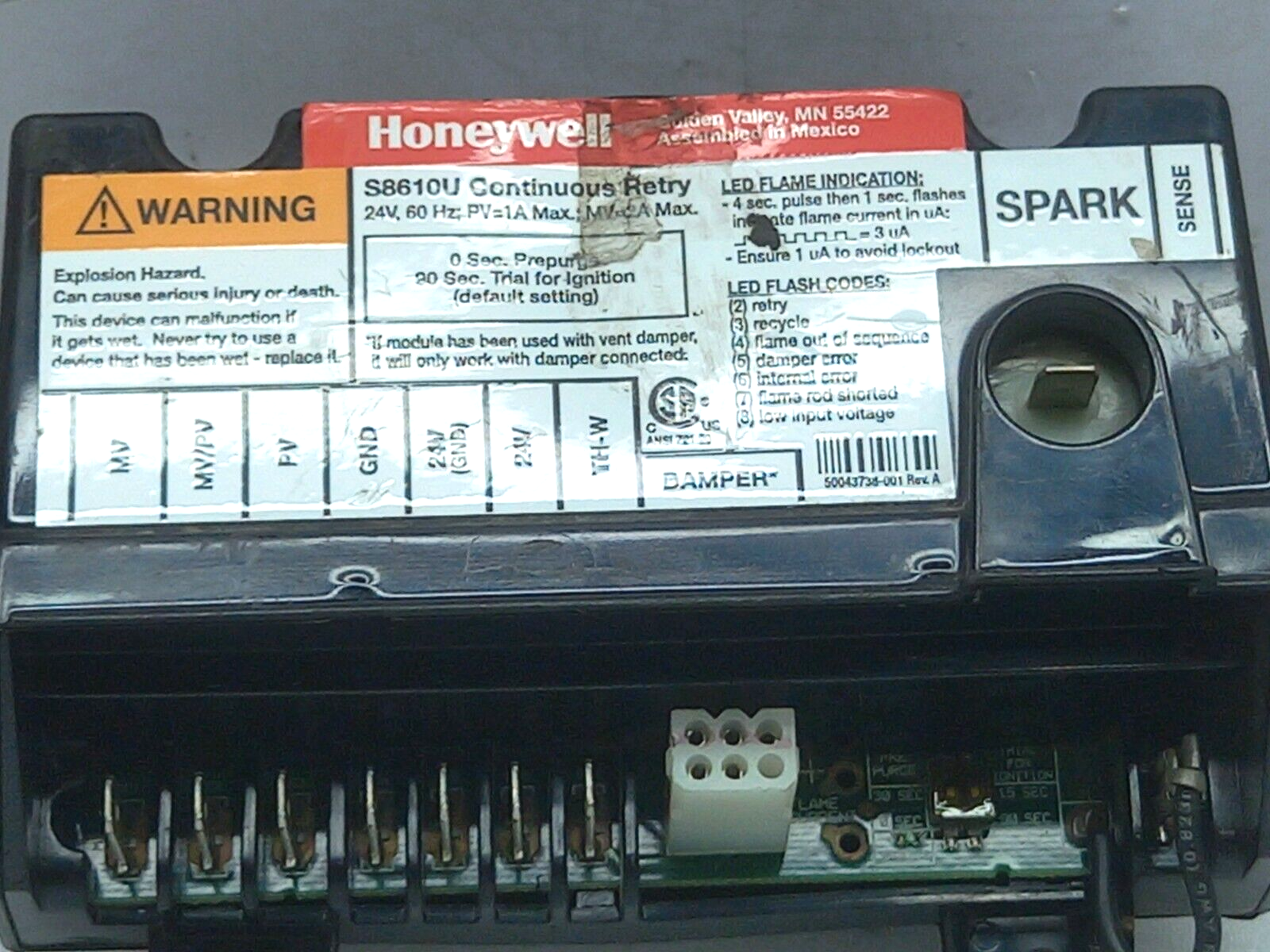 Honeywell S8610U3009 Ignition Module