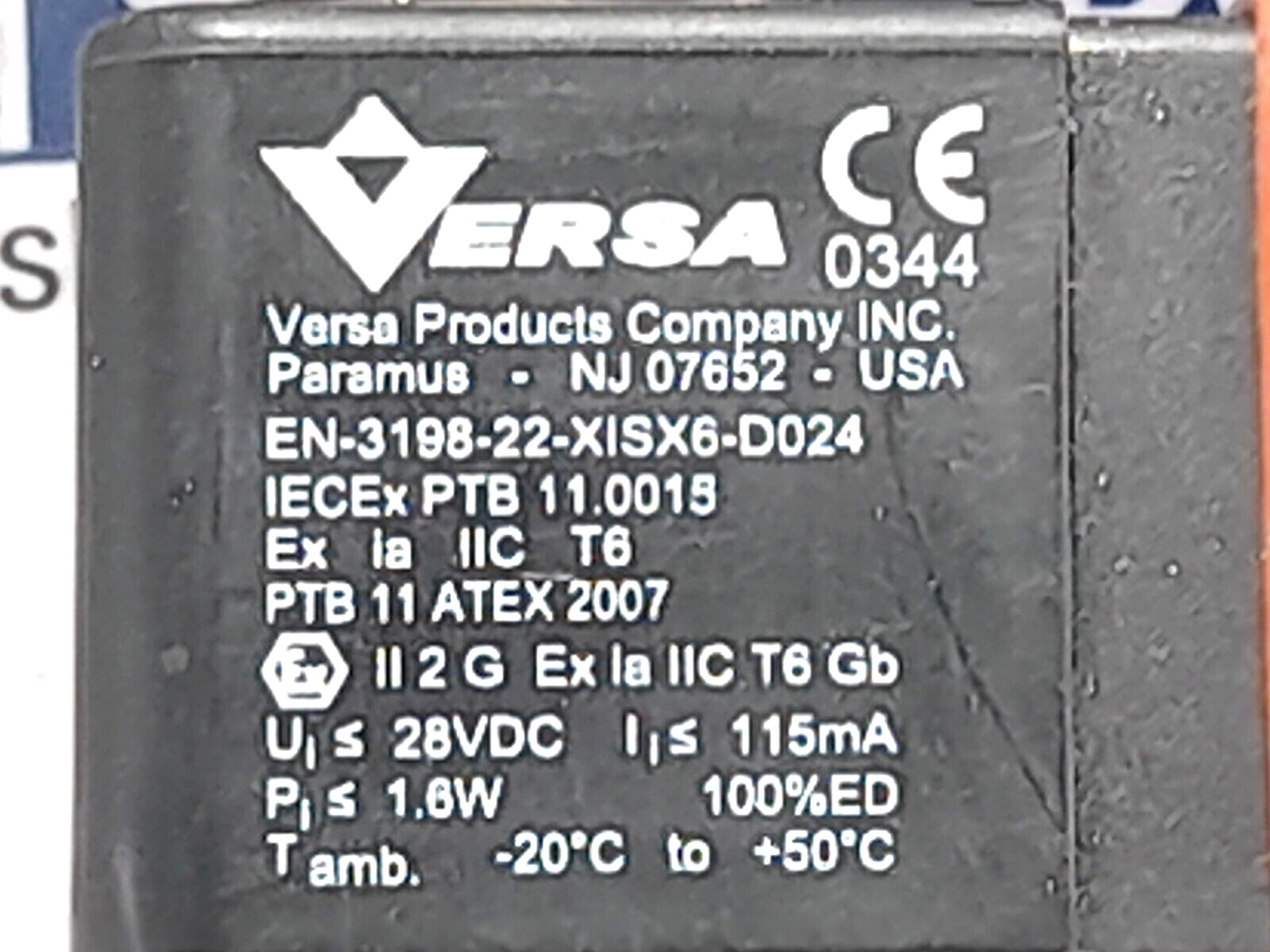 Versa KSG-4332-HC-XISX6-D024 Four-Way Valve EN-3198-22-XISX6-D024 24VDC 1.6W