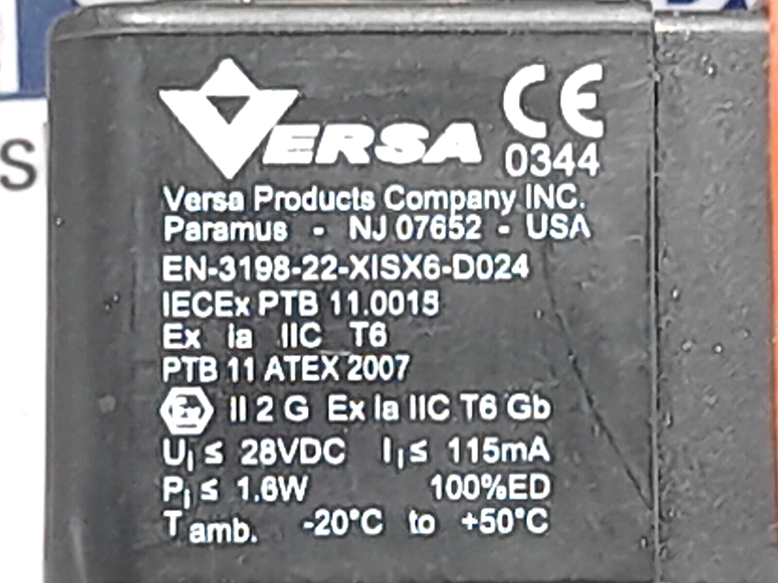 Versa KSG-4332-HC-XISX6-D024 Four-Way Valve EN-3198-22-XISX6-D024 24VDC 1.6W