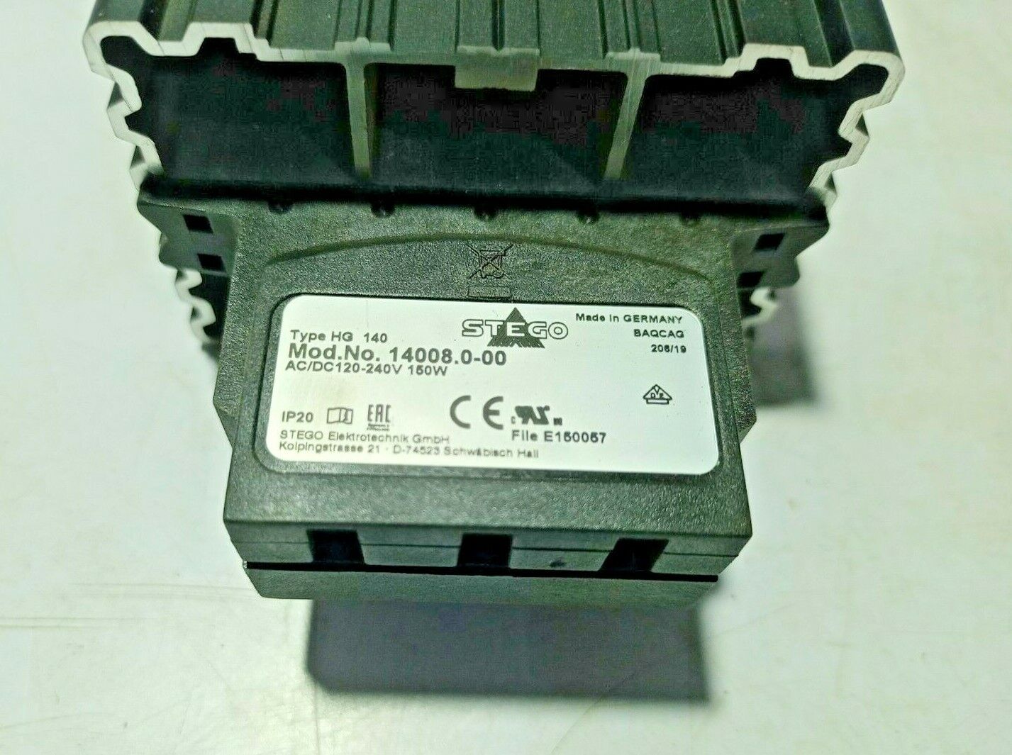 Stego HG 140 Heater 14008.0-00 AC/DC 120-240V 150W
