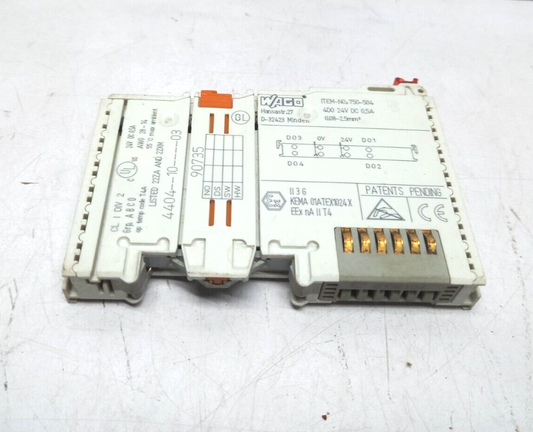 Wago 750-504 4 Channel Digital Output Module 4DO 24V DC 0.5A