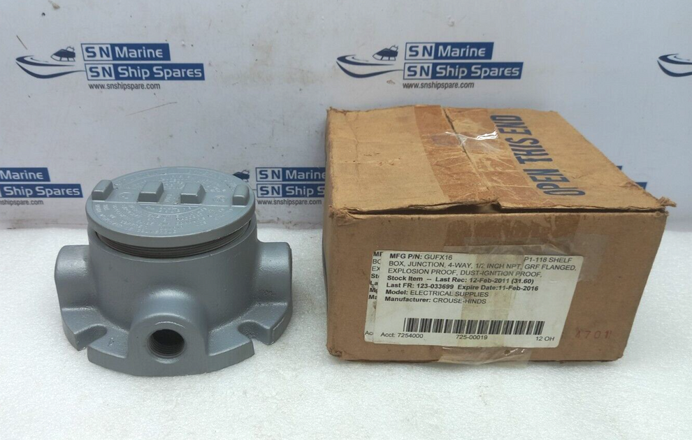 Appleton GUFX16 Hazardous Location Conduit Outlet Box 1/2” S N Marine