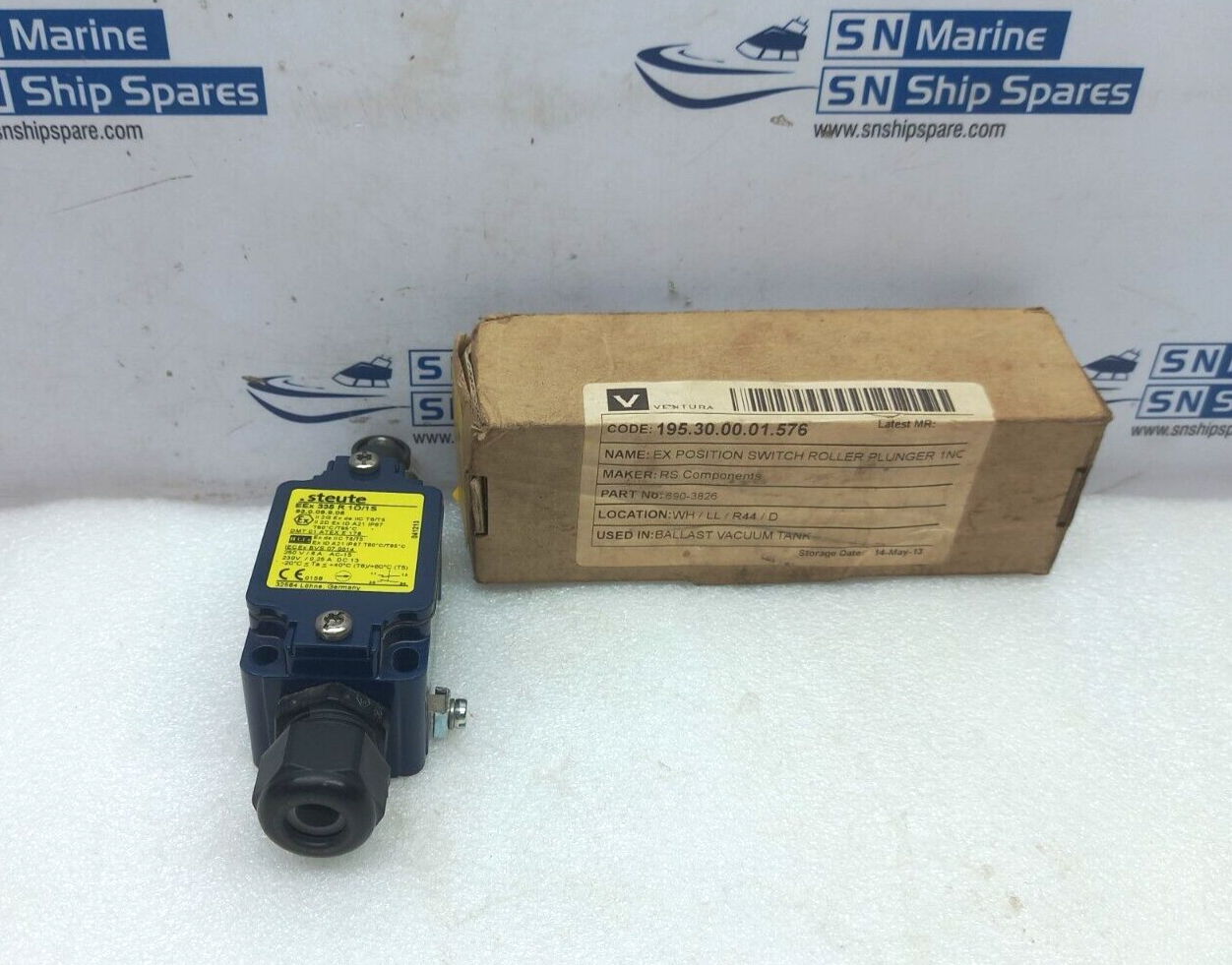 Steute EEx 335 R 1O/1S EX Position Switch Roller Plunger 93.0.09.9.05