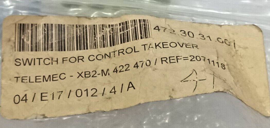 Telemecanique XB2MR4225614 Control Takeover Switch