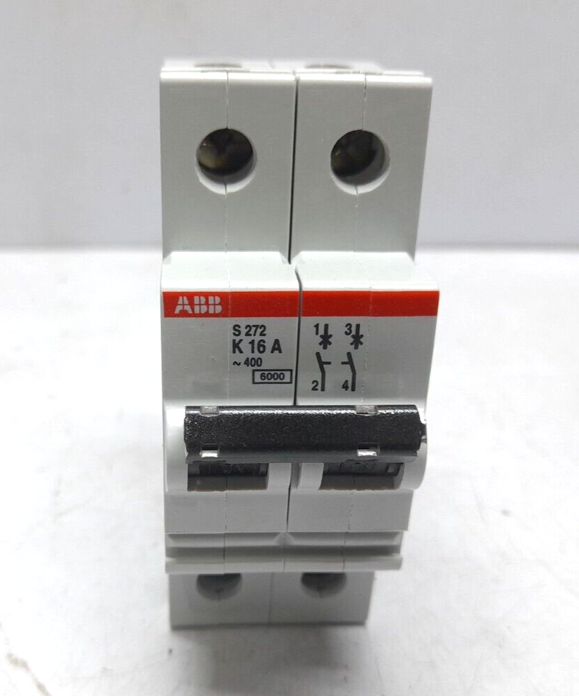 ABB S272-K16 MCB S270 2P K 16A 480VAC Tristar S272K16 Circuit Breaker 16A 2P