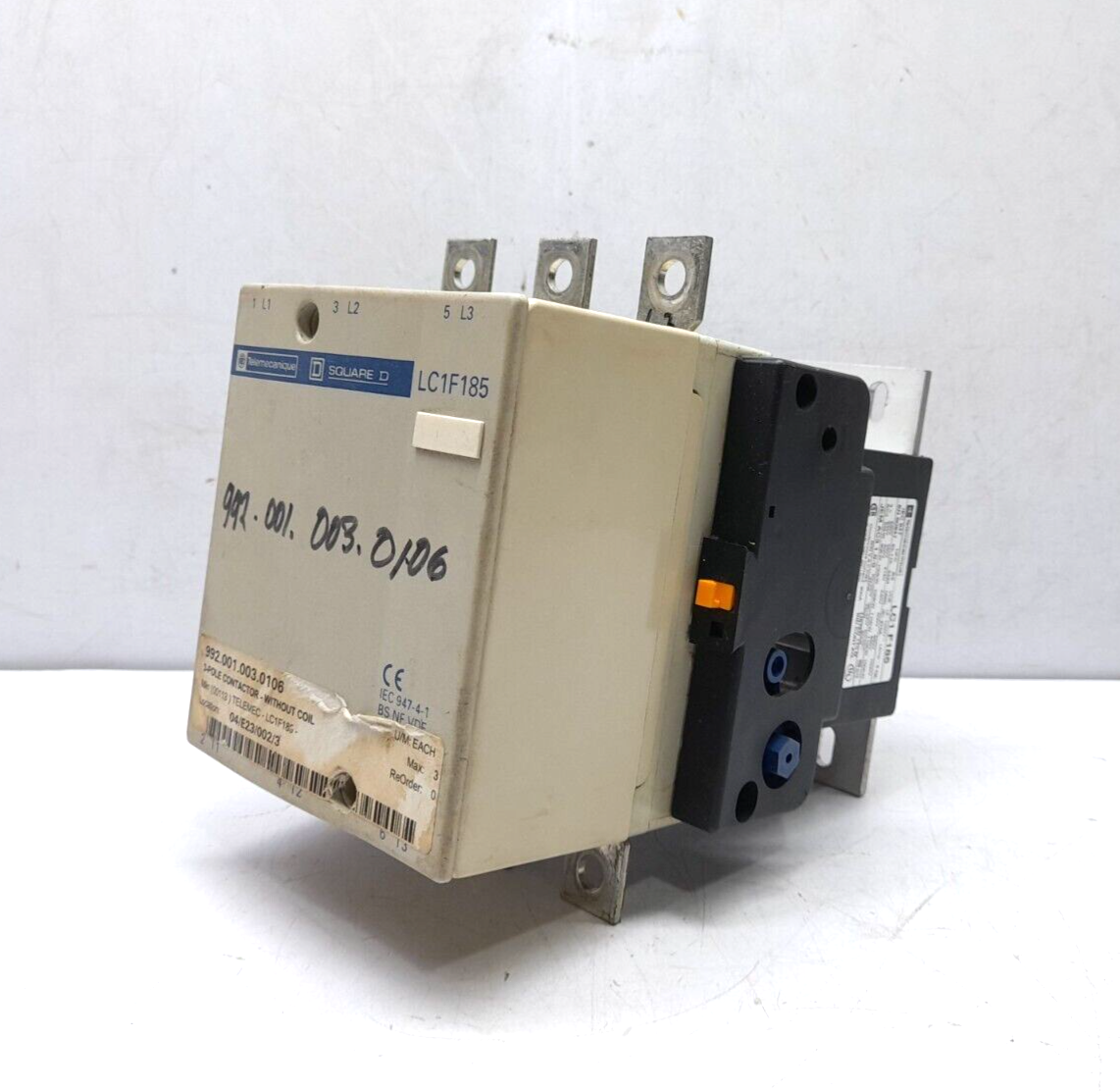 Telemecanique Square D LC1 F185 Contactor Without Coil LC1 F185