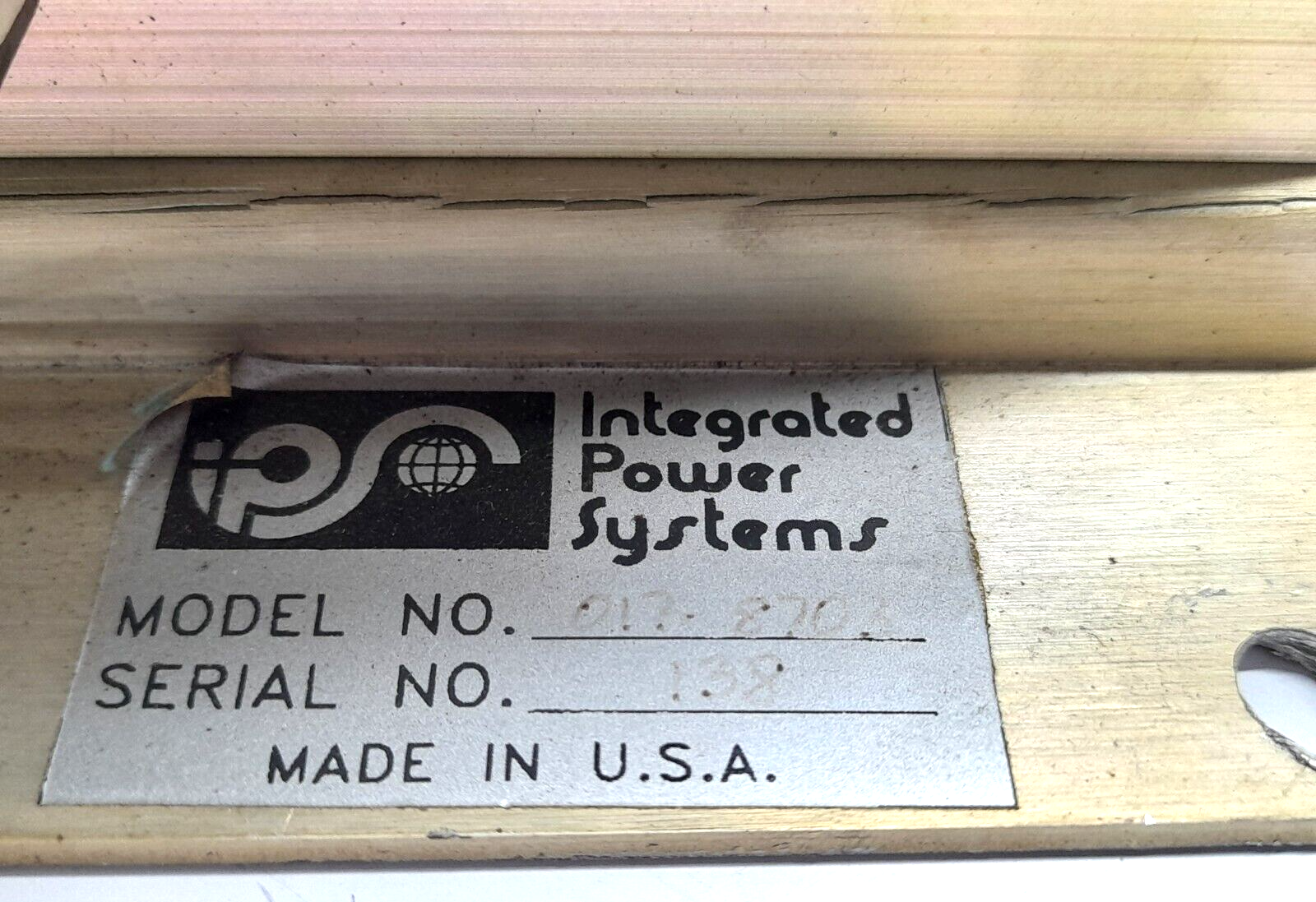 Integrated Power Systems 17-8703 Module Hed Module 016-006946 Rev B