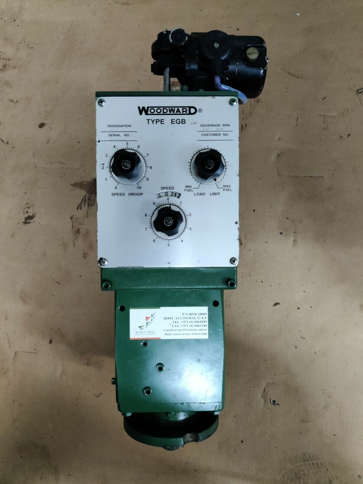 WOODWARD EGB 8241-943 GOVERNOR RPM-136-1036