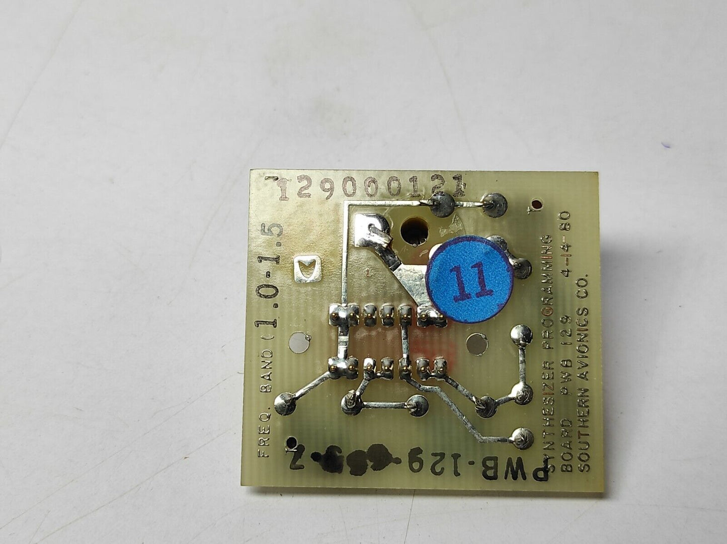 Southern Avionics PWB 129 Synthesizer Programming Board Freq. Band 1.0-1.5 12900