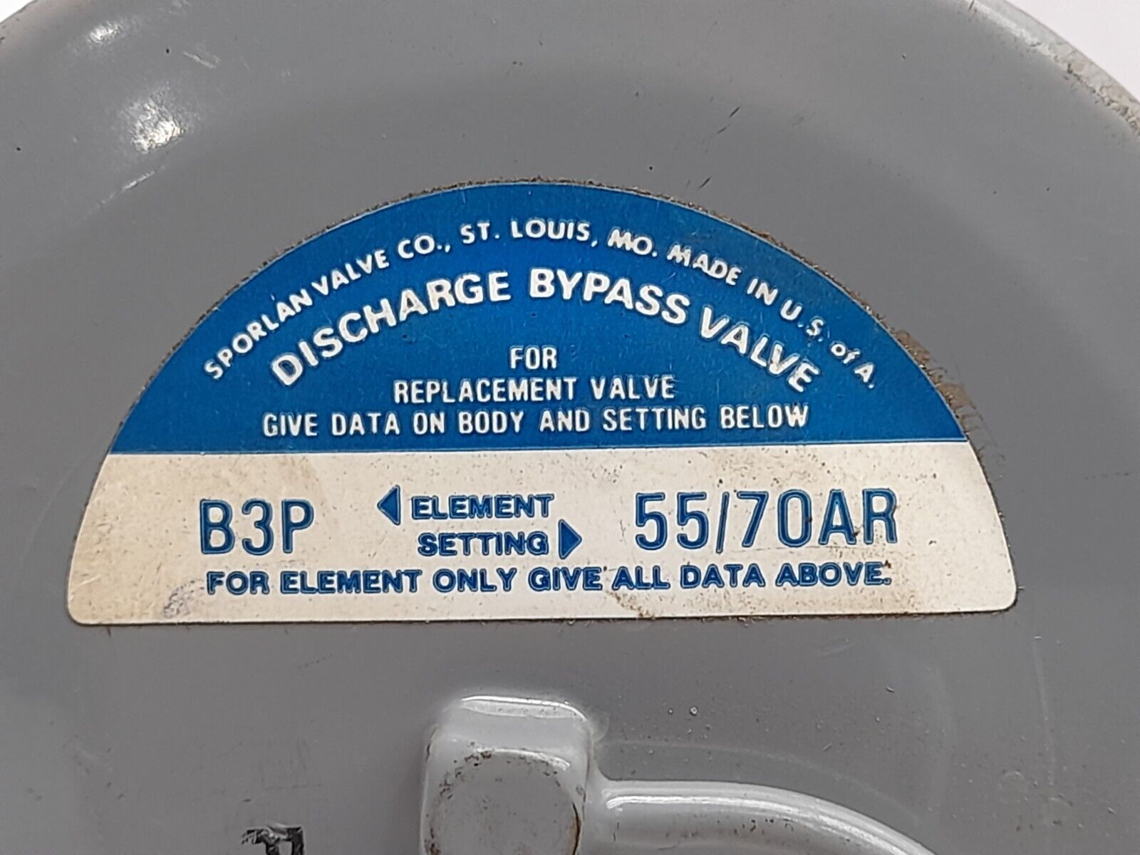 Sporlan DRP-3 B3P Discharge Bypass Valve 55/70AR