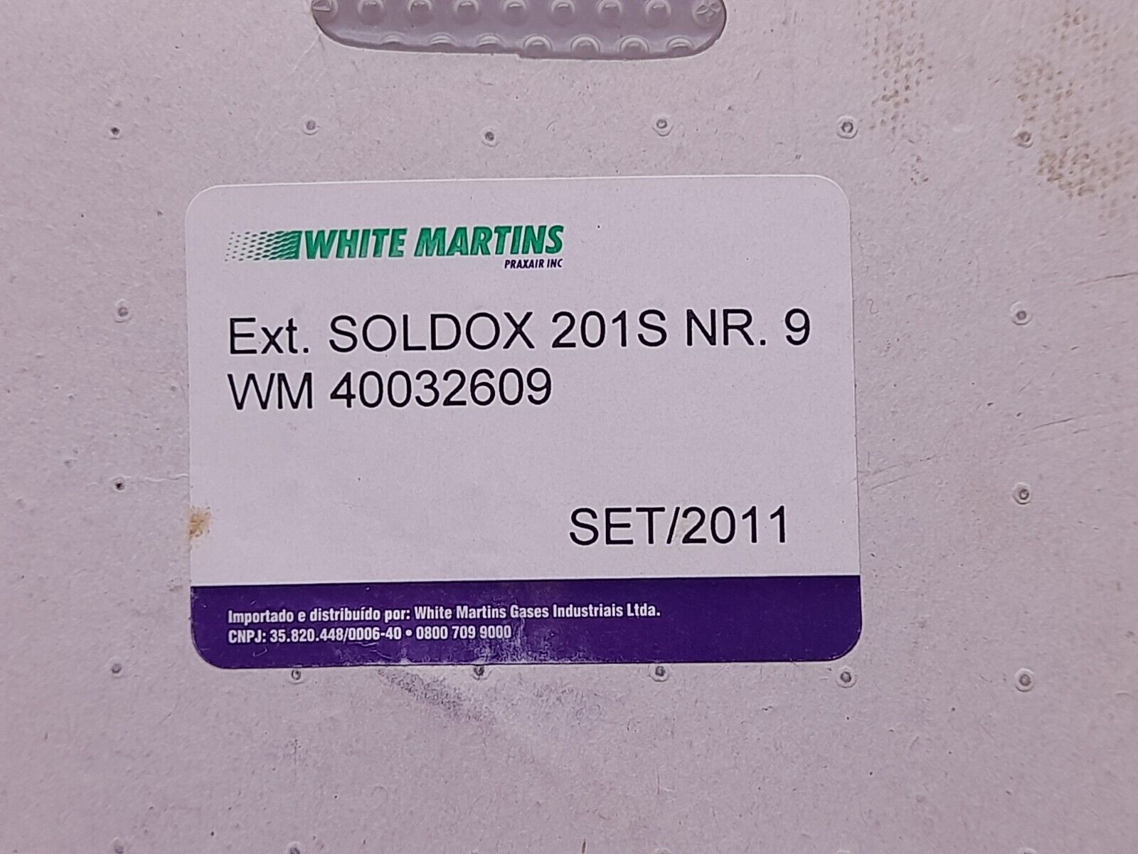 White Martins 40032609 Soldox Extension 201S NR.9