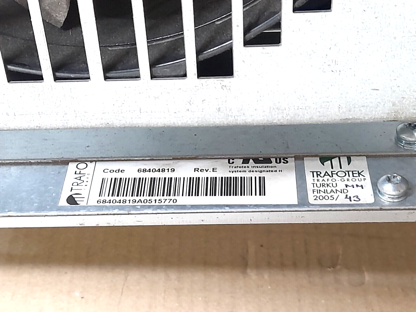 ABB ACS800-U11-0025-5 Drive 68404819 Rev E ACS800U1100255 ACS800