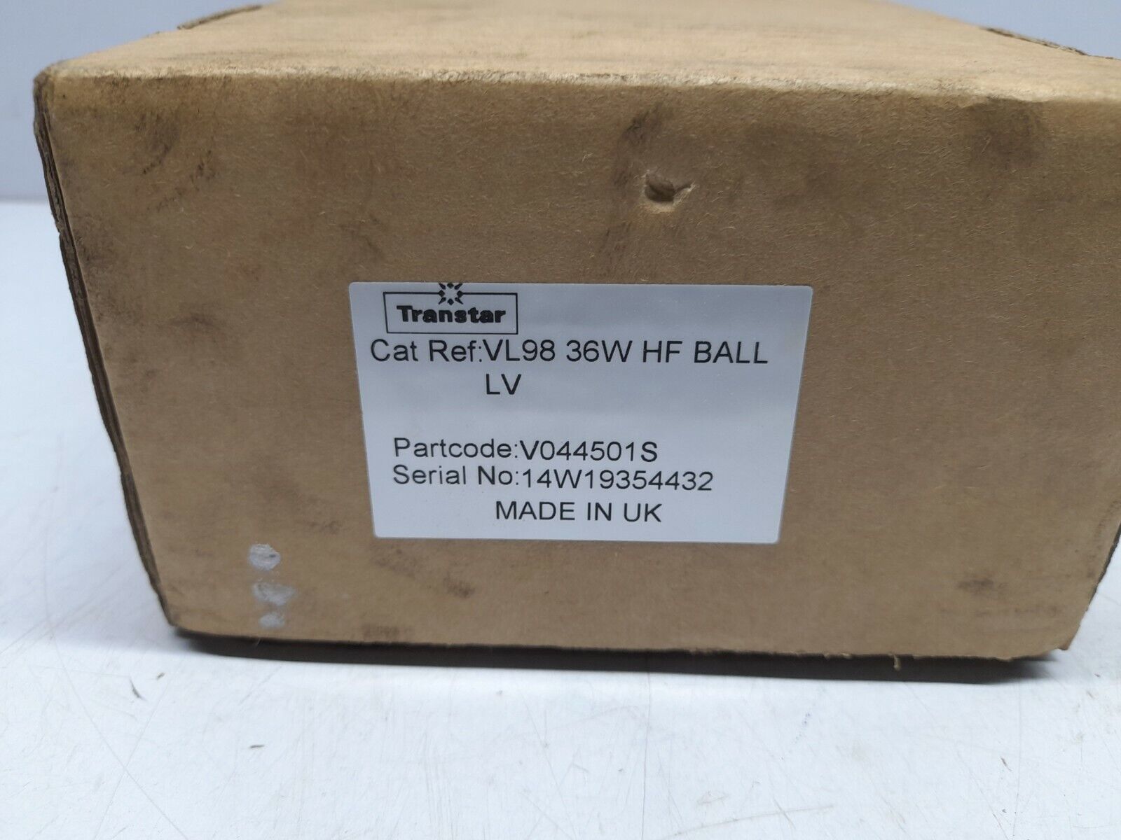 Transtar VL98 Electronic Ballast For Fluorescent Lamps V044501S