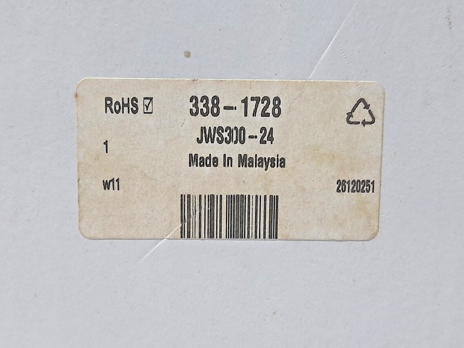 TDK Lambda JWS300-24 Power Supply / Input: 100-240VAC- 4.4A 56/60Hz